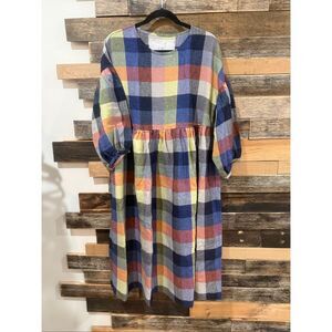 NotPerfectLinen new Montmarte boho lagenlook midi dress size M/L